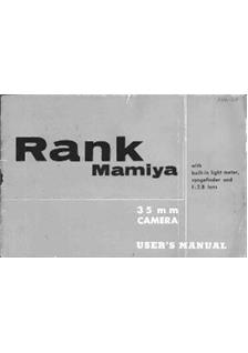 Rank Ranger 35 manual. Camera Instructions.